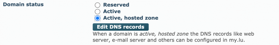 active with zone option in the platform